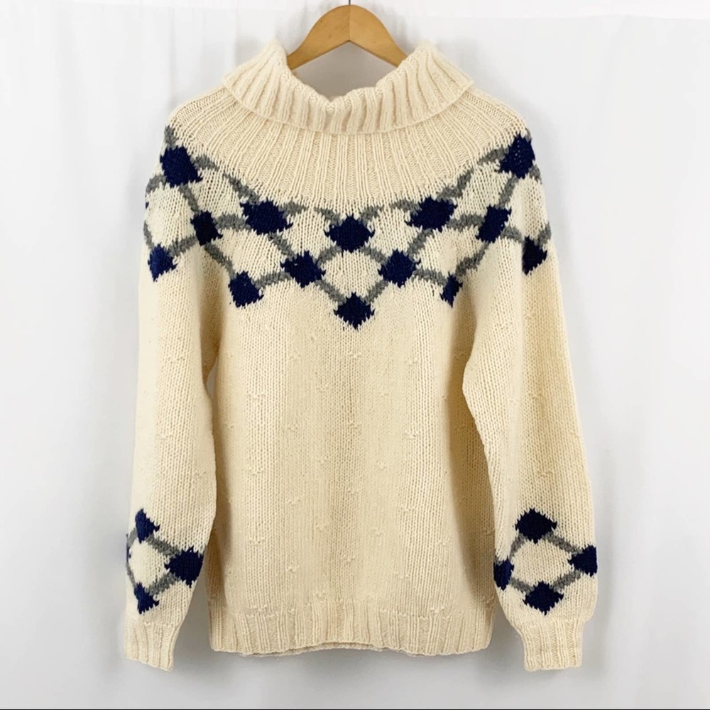 Marsh Landing 100% Wool Sweater M